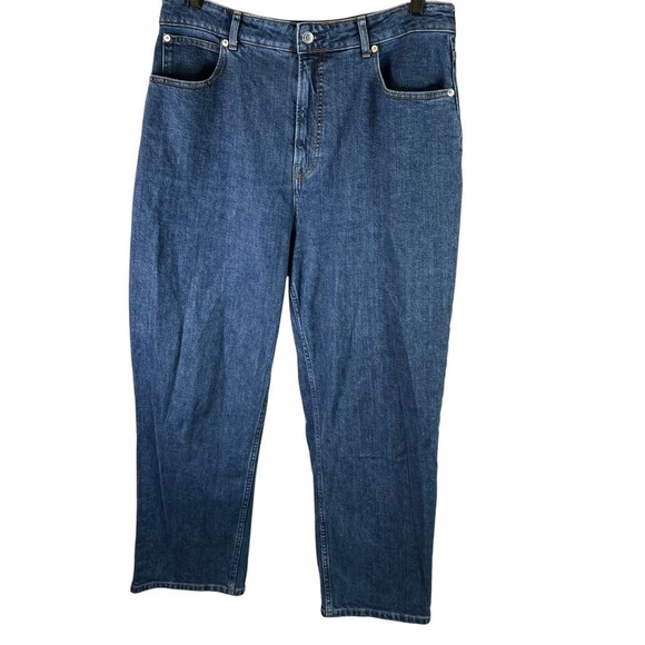 Everlane The Curvy Way High Jean Womens Size 33 Regular Organic Cotton Denim - Picture 1 of 16